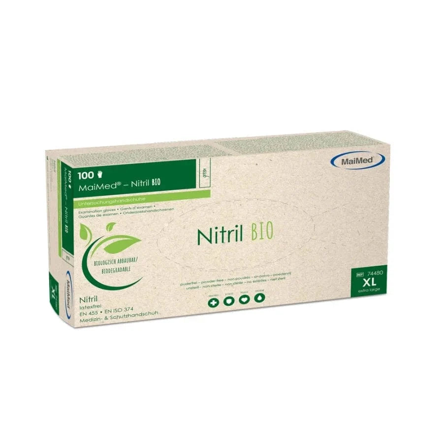 MaiMed Nitril BIO Einweghandschuhe puderfrei