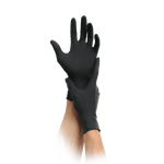 MaiMed nitril black Einmalhandschuhe – Schwarze Nitrilhandschuhe, latexfrei besonders griffsicher