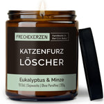 Kerze mit Spruch | katzenfurz löscher