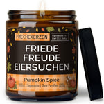Duftkerze mit Spruch | friede freude eiersuchen