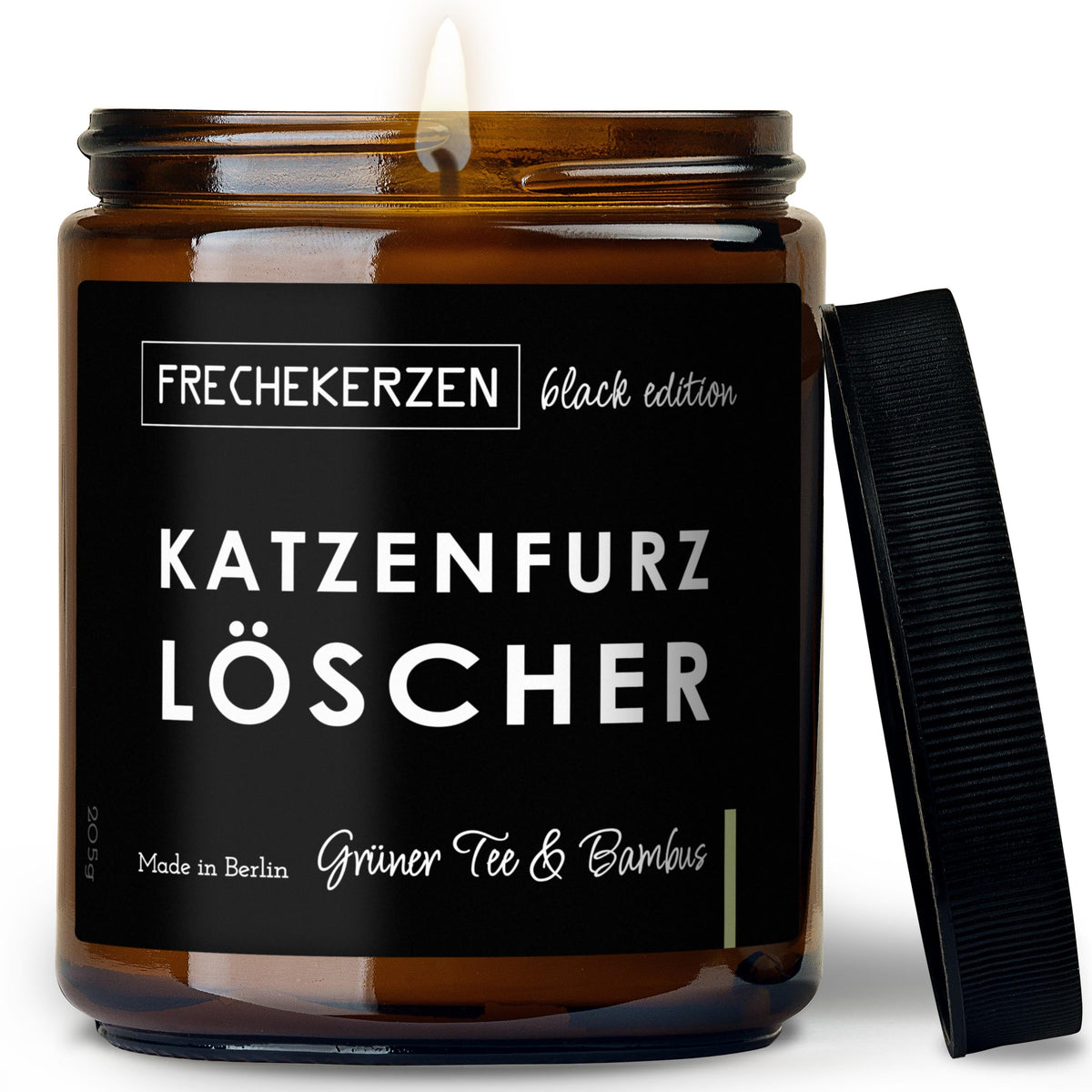Duftkerze mit Spruch | katzenfurz löscher