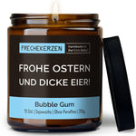 Geschenkkerze | frohe ostern und dicke eier!
