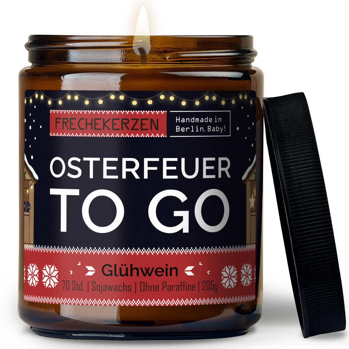 Kerze mit Spruch | osterfeuer to go