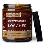 Kerze mit Spruch | katzenfurz löscher