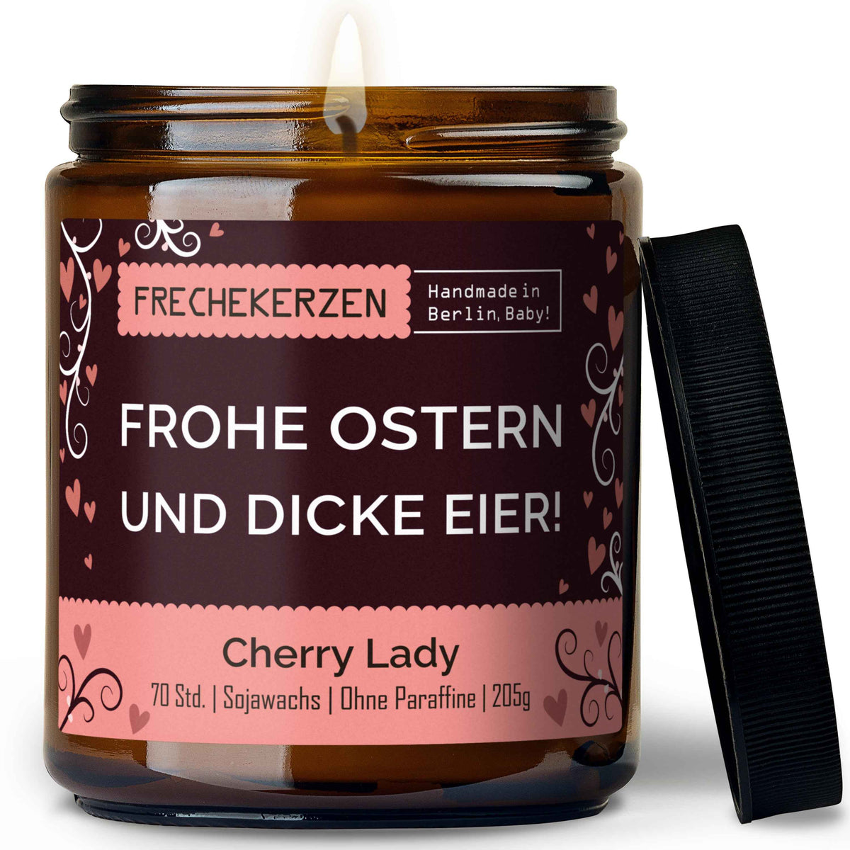 Geschenkkerze | frohe ostern und dicke eier!