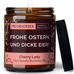 Geschenkkerze | frohe ostern und dicke eier!