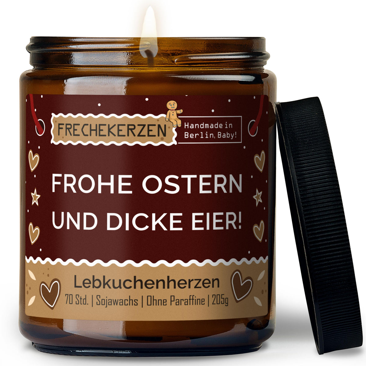 Geschenkkerze | frohe ostern und dicke eier!