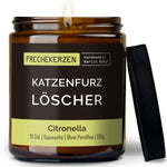 Kerze mit Spruch | katzenfurz löscher