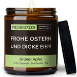 Geschenkkerze | frohe ostern und dicke eier!