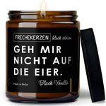 Sojawachs Kerze | geh mir nicht auf die eier.