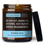Duftkerze mit Spruch | bei mir ist jeden tag ostern. ich suche immer irgendwas.