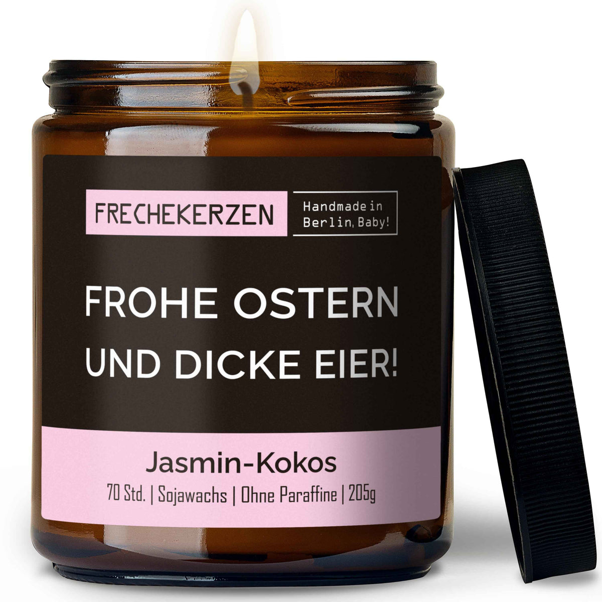 Geschenkkerze | frohe ostern und dicke eier!