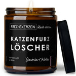 Duftkerze mit Spruch | katzenfurz löscher