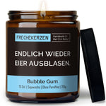 Duftkerze mit Spruch | endlich wieder eier ausblasen.