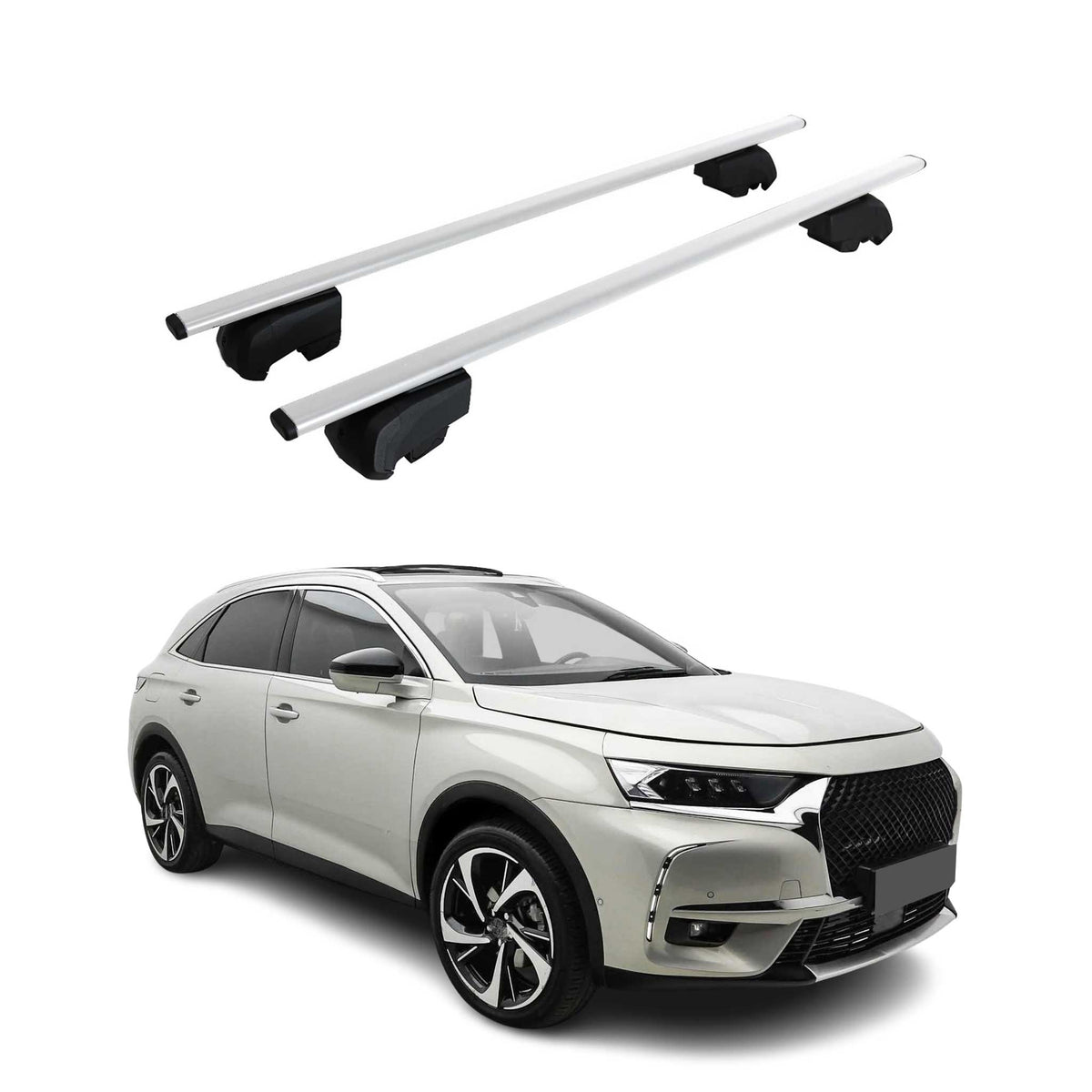 Dachträger Gepäckträger für DS 7 E-Tense 2019-2026 ABE Stahl Schwarz 2x
