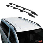 Dachreling Dachgepäckträger für VW Caddy Maxi 2015-2020 L2 Langer  Alu Schwarz