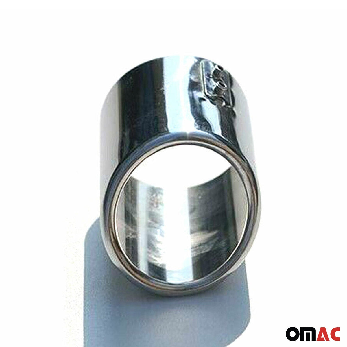 Auspuffblende Endrohr 65 mm Single Output Edelstahl Chrom 2 tlg