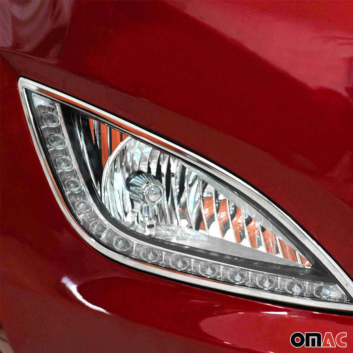 Nebelscheinwerfer Rahmen Umrandung für Hyundai i20 Facelift 2012-2014 Chrom 2x Namma Markt