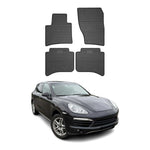 OMAC Gummi Fußmatten für Porsche Cayenne 2010-2017 Automatten TPE Schwarz 4x