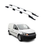 Dachreling Dachgepäckträger für VW Caddy Maxi 2010-2015 L2 Langer  Alu Silber 2x