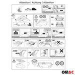 Menabo Dachträger Grundtäger für Chevrolet Spark M400 2015-2022 50kg Schwarz 2x