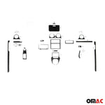 Innenraum Dekor Cockpit für VW Caddy 2010-2015 Piano Schwarz Optik 23tlg