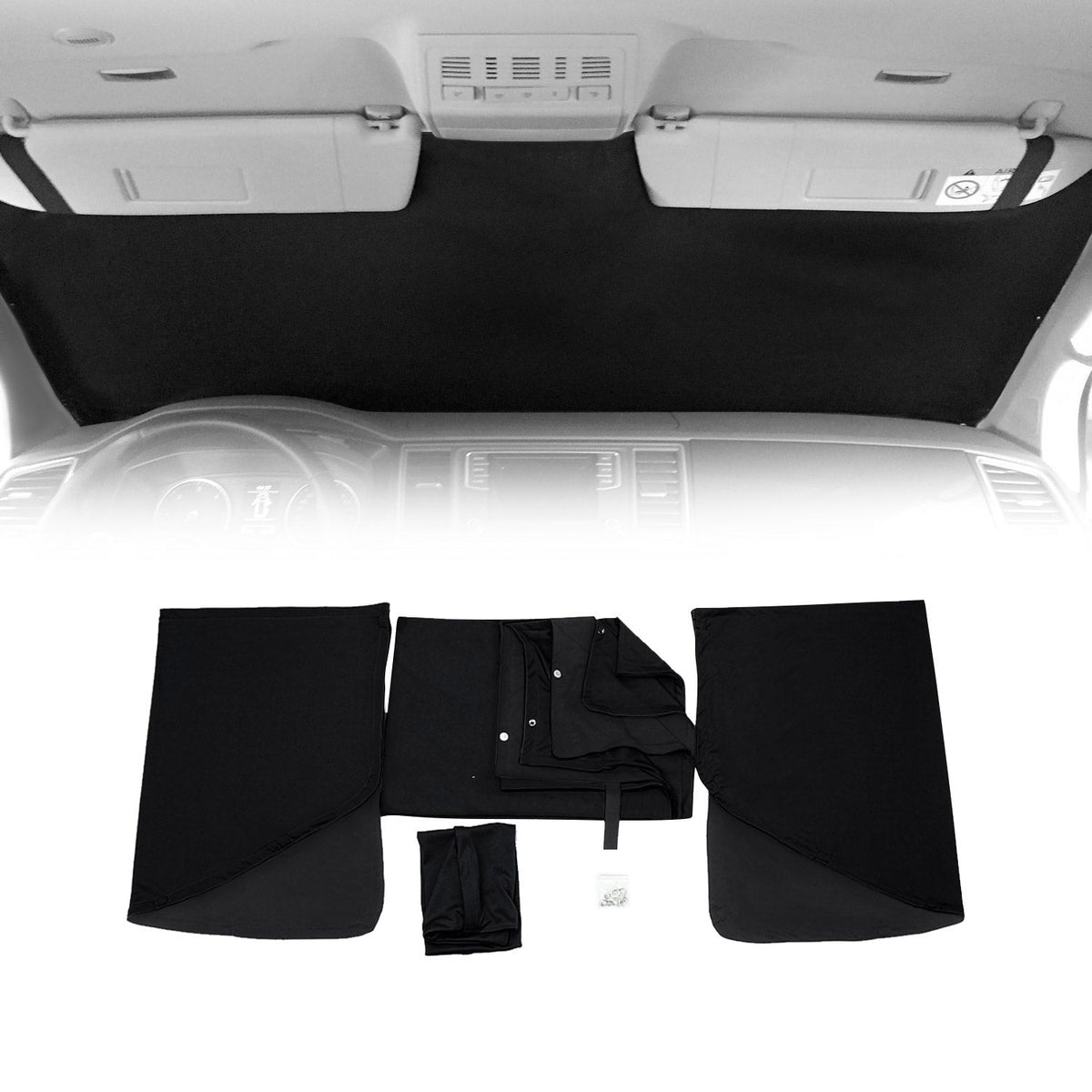 Frontscheibe Gardinen Maß Vorhänge für VW T5 & T6 T6.1 Transporter Camping 3x