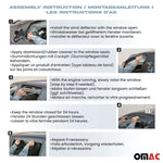 Windabweiser Regenabweiser für Ford Ranger 2006-2012 Dunkel Acryl 2tlg Namma Markt