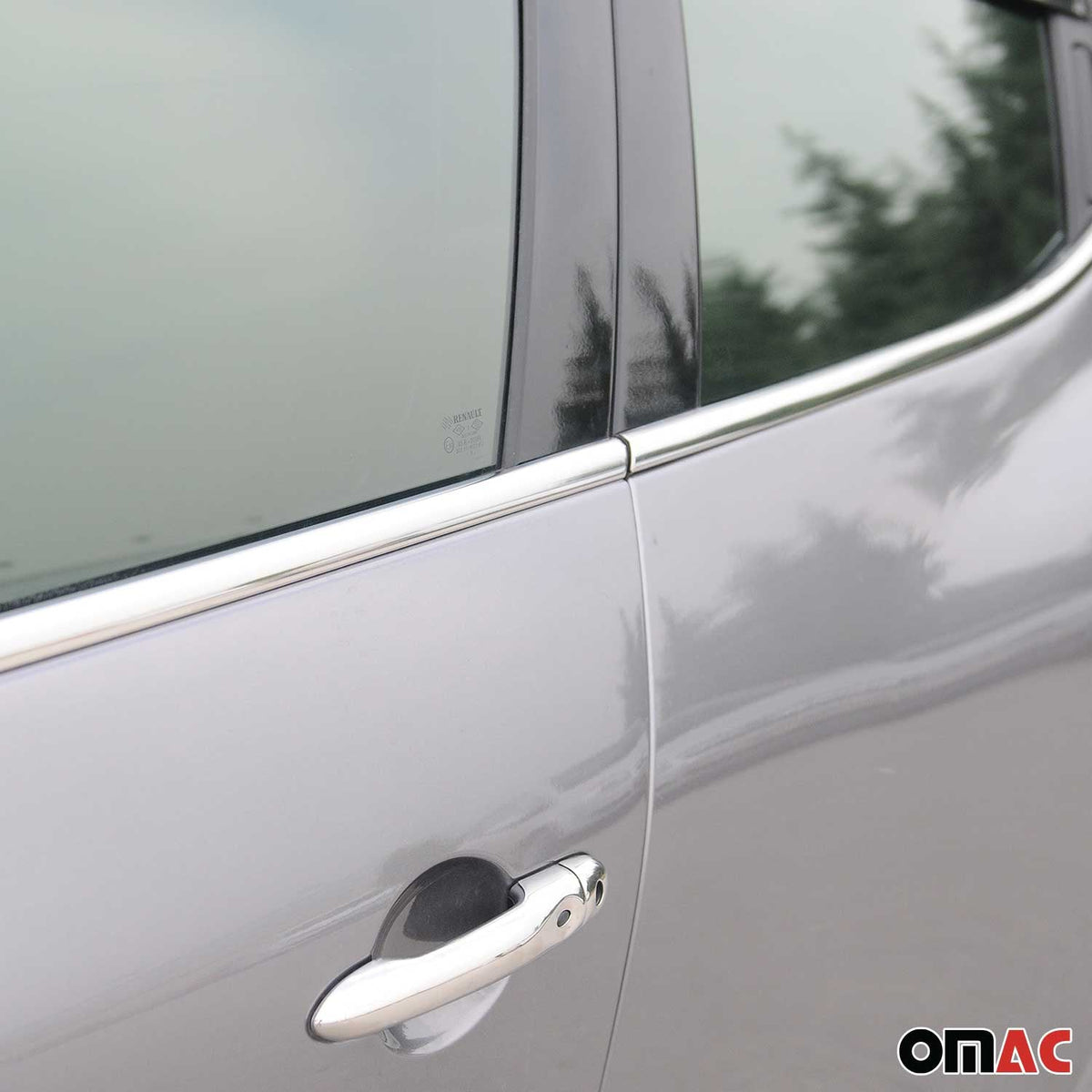 Fensterleisten Zierleisten für Renault Clio Schragheck Edelstahl Chrom 8tlg Namma Markt