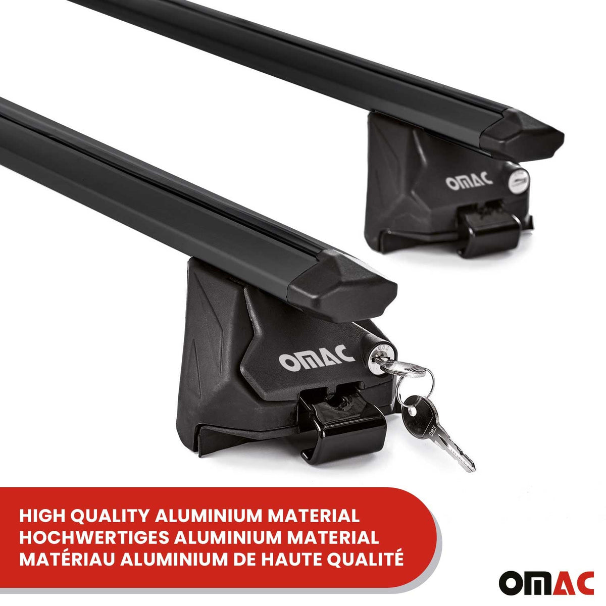 Dachträger Grundtäger für Maserati Levante 2017-2024 100kg Alu Schwarz 2 tlg ABE