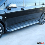 Trittbretter Seitenschweller für VW Tiguan Allspace 2016-2023 Schwarz