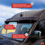 Sonnenblende Motorhaube Deflektor Set für Ford Transit 2006-2014 Acryl 2tlg