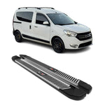 Trittbretter Seitenbretter Seitenschweller für Dacia Dokker 2012-2021 Schwarz