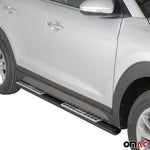 Edelstahl Seitenschweller Schwellerrohre für Hyundai Tucson 2015-2018 Schwarz
