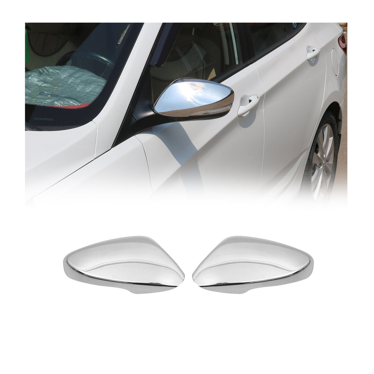 Spiegelkappen für Hyundai i30 Elantra Veloster 2010-2017 Edelstahl mit blinker