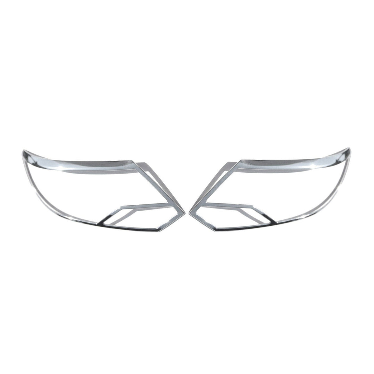 Scheinwerfer Leisten Scheinwerferblende für VW Tiguan 2011-2016 Chrom ABS 2tlg