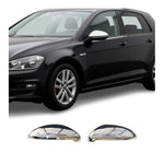 Spiegelkappen Spiegelabdeckung für VW Golf 2012-2019 Edelstahl Chrom 2tlg
