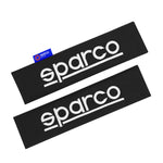 SPARCO Gurtschoner Gurtpolster Sicherheitsgurt Gurtschutz Autogurt Schwarz 2x