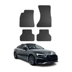 OMAC Gummi Fußmatten für Audi A5 F5 Sportback 2016-2024 Automatten Schwarz 4x