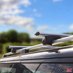 Dachträger Grundtäger für SsangYong Rodius 2004-2013 75kg Aluminium Silber 2 tlg Namma Markt