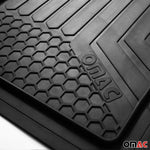 Fußmatten Gummimatten 3D Matte für Renault Captur Gummi Universal Schwarz 5tlg