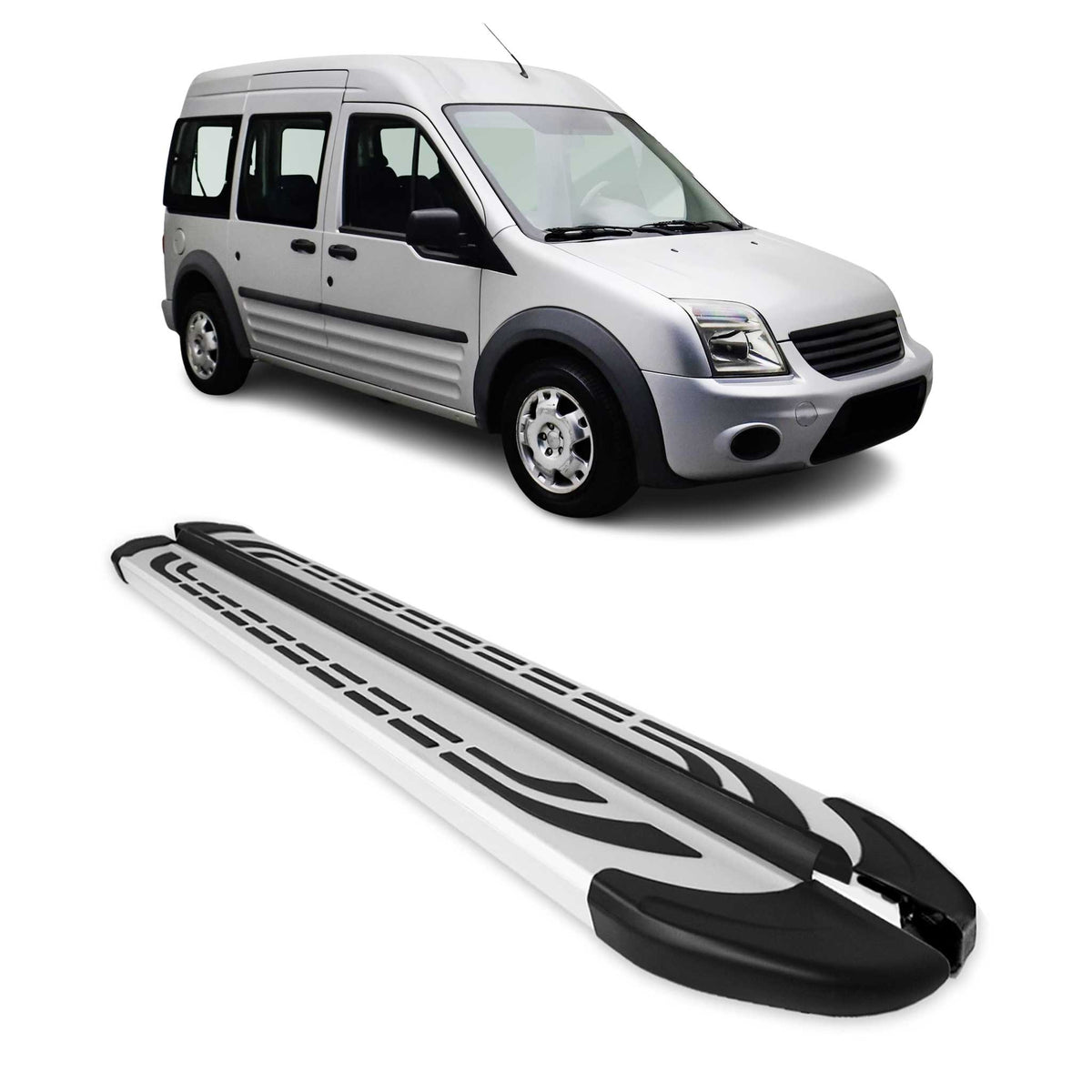 Trittbretter Schweller Seitenbretter für Ford Connect 2002-2013 L2 Langer Alu Namma Markt