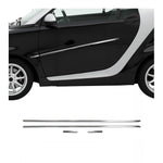 Seitentürleiste Türschutzleiste für Smart 450 1998-2007 Fortwo Chrom Stahl 4x