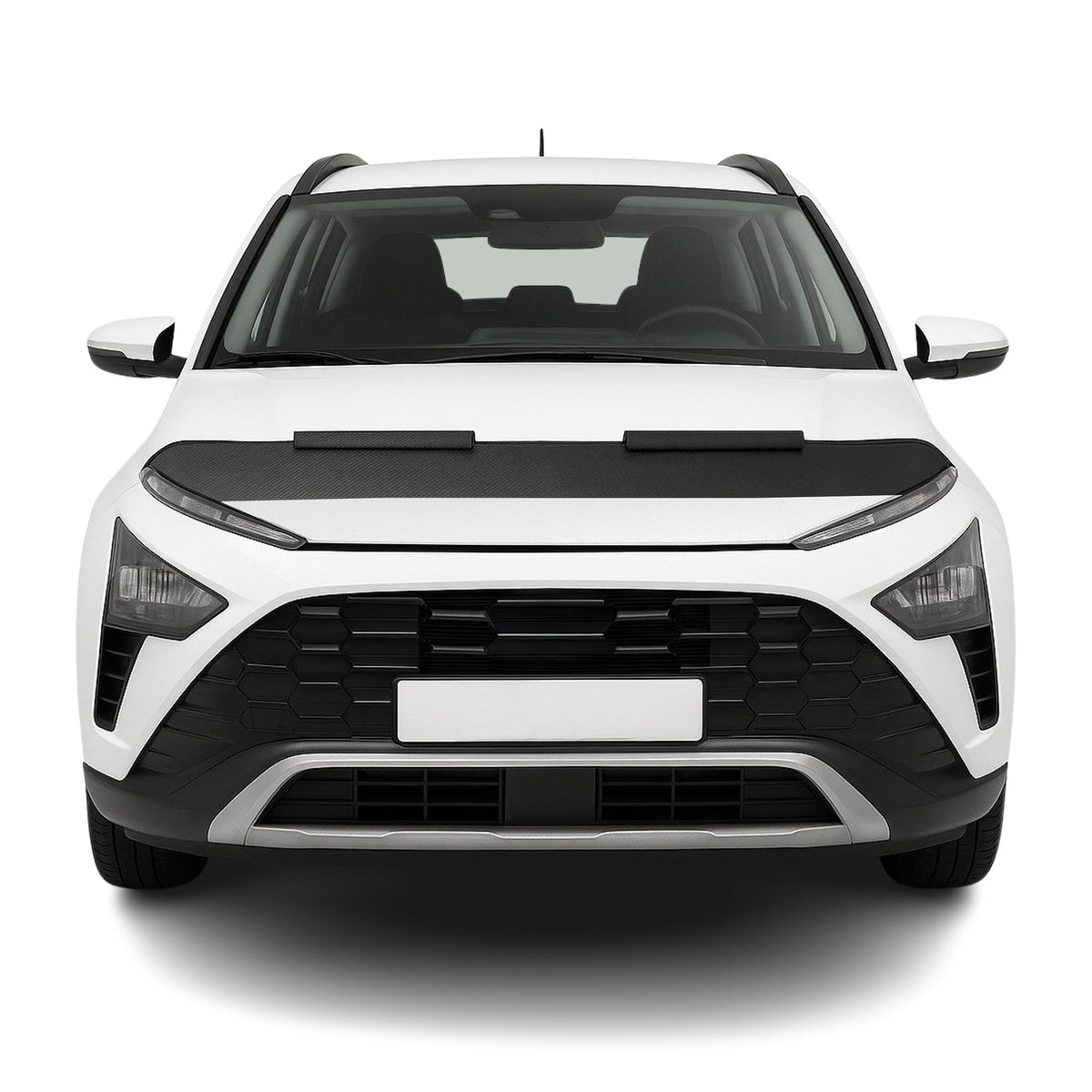 Haubenbra Steinschlagschutz Bonnet Bra für Hyundai Bayon 2021-2026 Carbon Halb