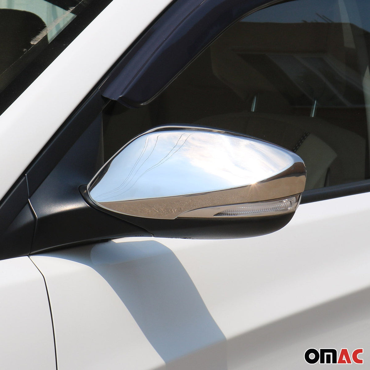 Spiegelkappen für Hyundai i30 Elantra Veloster 2010-2017 Edelstahl mit blinker