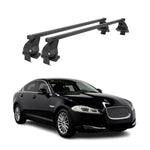 Menabo Dachträger Grundtäger für Jaguar XF X250 2008-2015 50kg Stahl Schwarz 2x