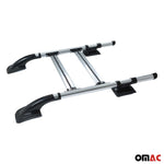 Dachreling & Dachträger Satz für Mazda BT-50 2007-2012 Alu Grau 4x
