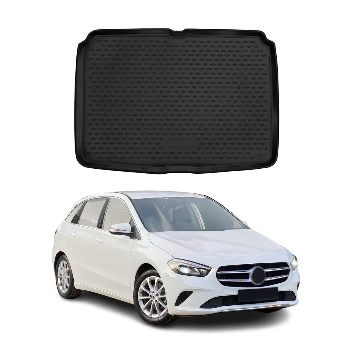 Kofferraummatte Kofferraumwanne für Mercedes B Klasse W247 2018-2021 Gummi TPE