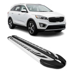 Trittbretter Seitenschweller Seitenbretter für Kia Sorento 2012-2015 Alu Grau