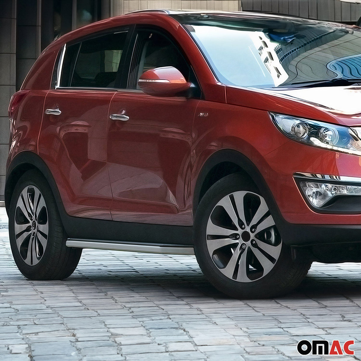 Trittbretter Seitenschweller für Kia Sportage 2010-2015 ABE Alu